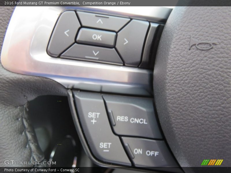 Competition Orange / Ebony 2016 Ford Mustang GT Premium Convertible