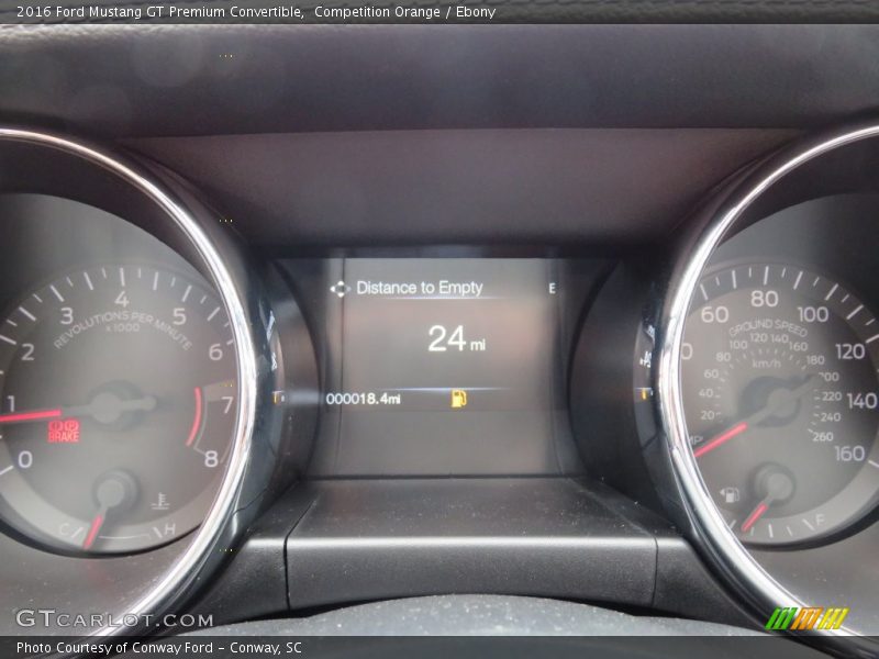 Competition Orange / Ebony 2016 Ford Mustang GT Premium Convertible