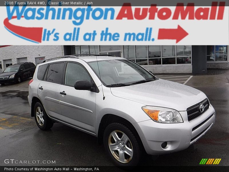 Classic Silver Metallic / Ash 2008 Toyota RAV4 4WD
