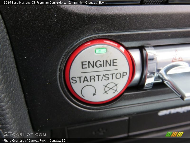 Competition Orange / Ebony 2016 Ford Mustang GT Premium Convertible