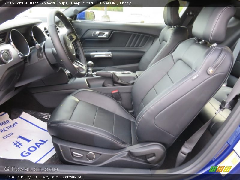  2016 Mustang EcoBoost Coupe Ebony Interior
