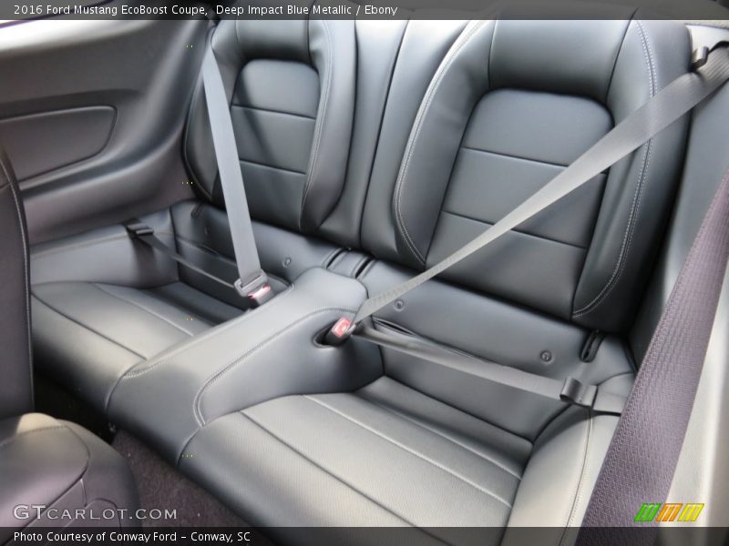Rear Seat of 2016 Mustang EcoBoost Coupe