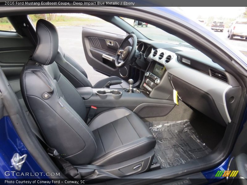 Front Seat of 2016 Mustang EcoBoost Coupe