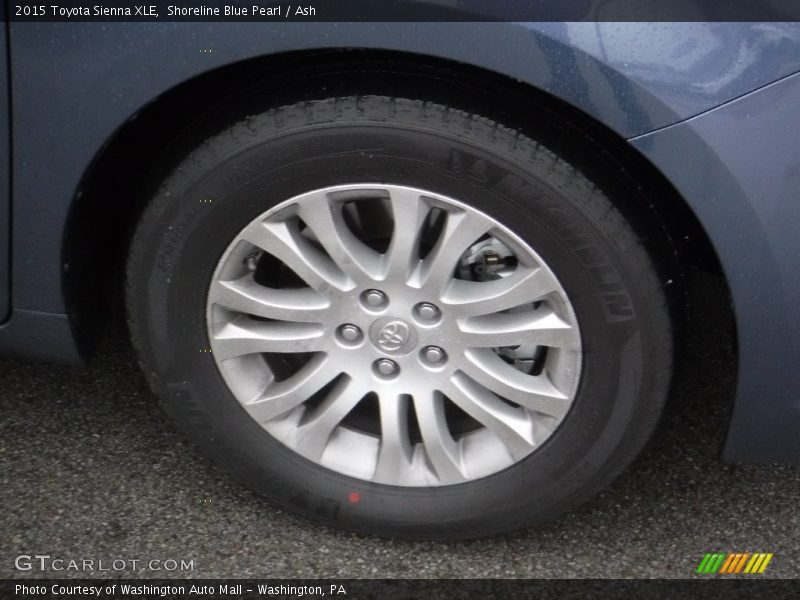 Shoreline Blue Pearl / Ash 2015 Toyota Sienna XLE