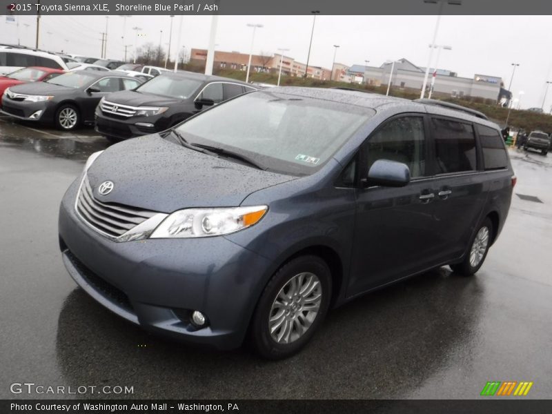 Shoreline Blue Pearl / Ash 2015 Toyota Sienna XLE
