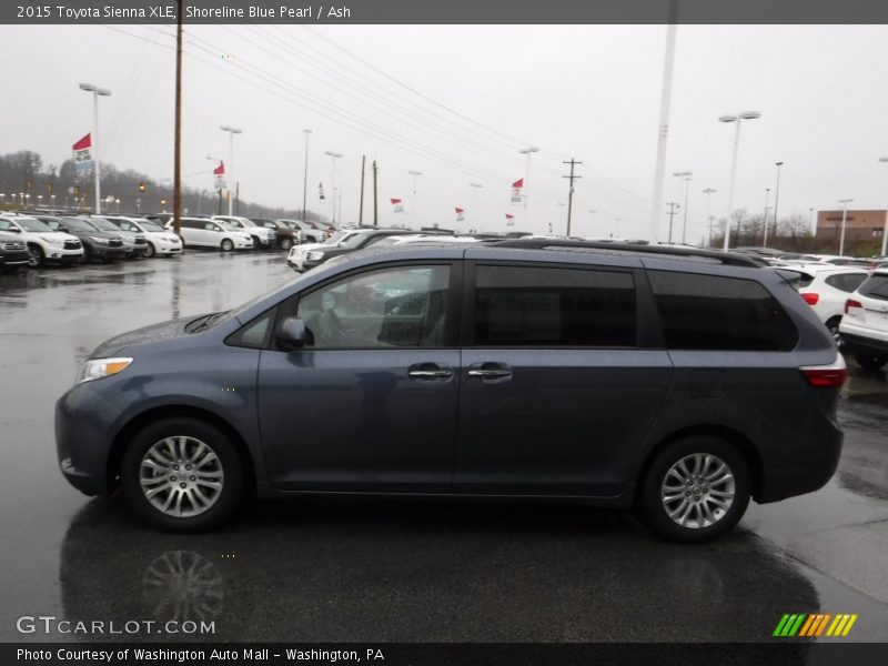 Shoreline Blue Pearl / Ash 2015 Toyota Sienna XLE