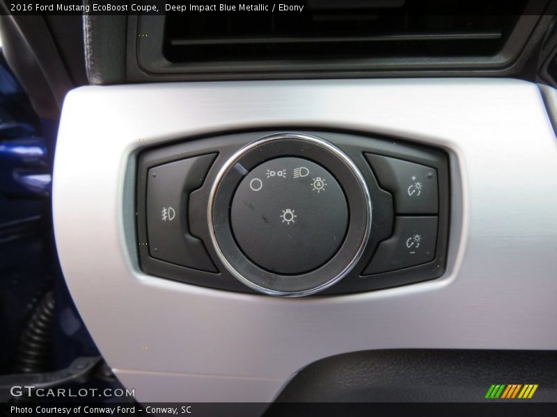 Controls of 2016 Mustang EcoBoost Coupe