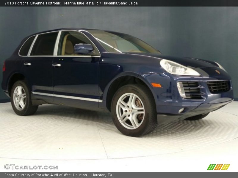 Marine Blue Metallic / Havanna/Sand Beige 2010 Porsche Cayenne Tiptronic