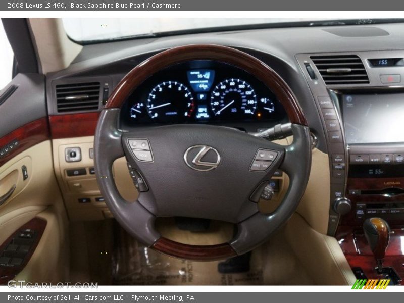 Black Sapphire Blue Pearl / Cashmere 2008 Lexus LS 460