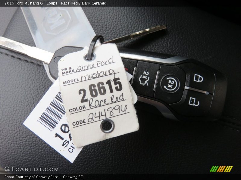 Race Red / Dark Ceramic 2016 Ford Mustang GT Coupe