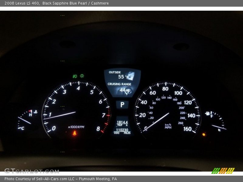 Black Sapphire Blue Pearl / Cashmere 2008 Lexus LS 460