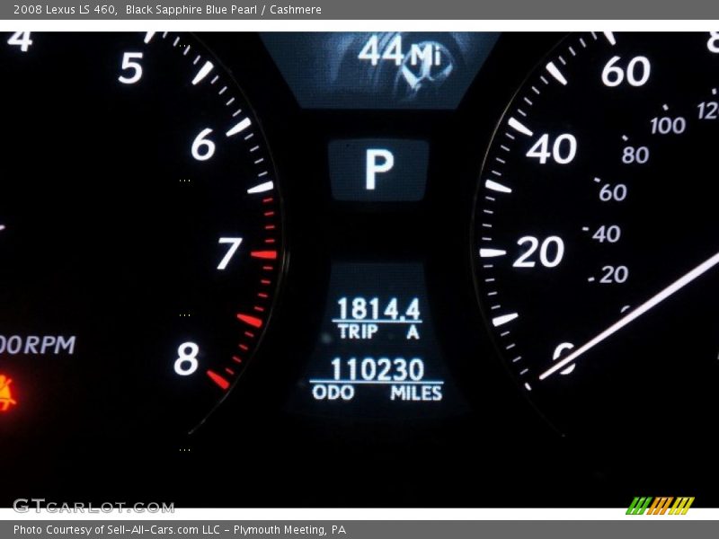 Black Sapphire Blue Pearl / Cashmere 2008 Lexus LS 460