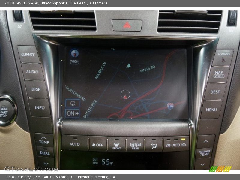 Black Sapphire Blue Pearl / Cashmere 2008 Lexus LS 460