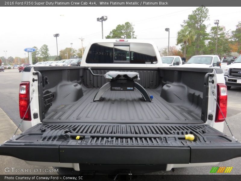 White Platinum Metallic / Platinum Black 2016 Ford F350 Super Duty Platinum Crew Cab 4x4