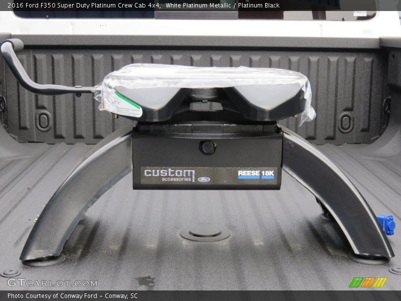 White Platinum Metallic / Platinum Black 2016 Ford F350 Super Duty Platinum Crew Cab 4x4