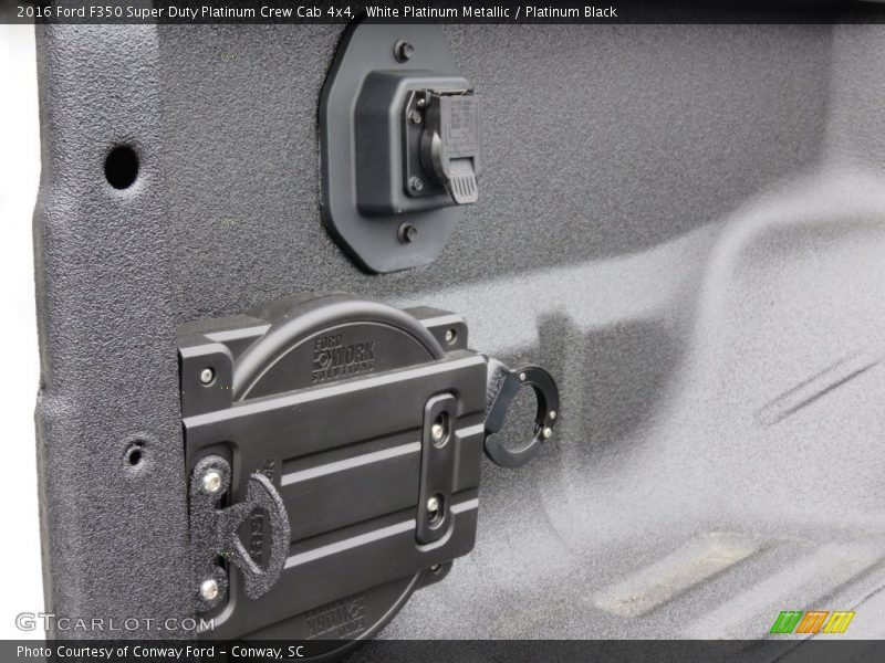 White Platinum Metallic / Platinum Black 2016 Ford F350 Super Duty Platinum Crew Cab 4x4