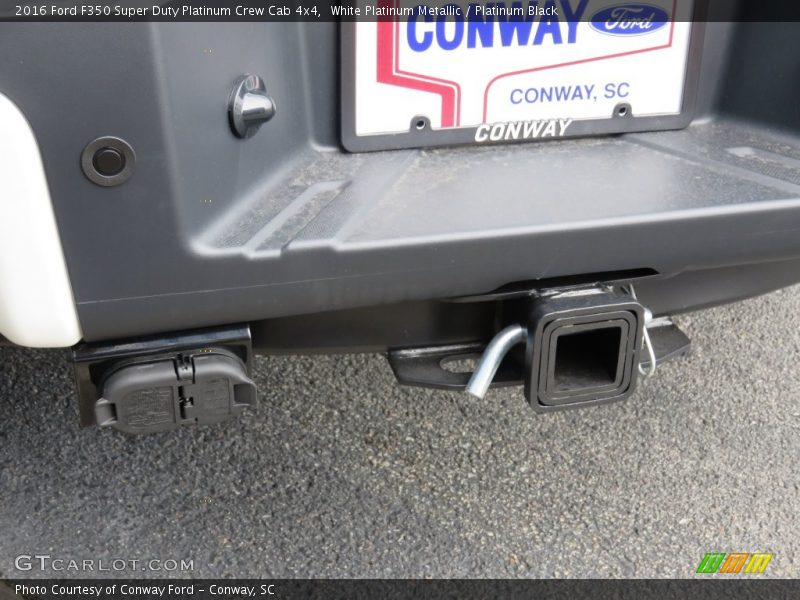 White Platinum Metallic / Platinum Black 2016 Ford F350 Super Duty Platinum Crew Cab 4x4