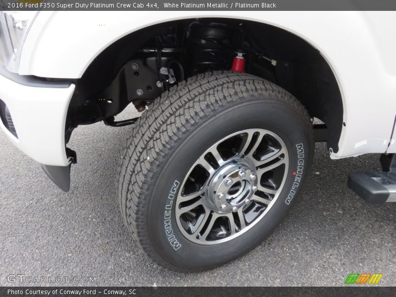 White Platinum Metallic / Platinum Black 2016 Ford F350 Super Duty Platinum Crew Cab 4x4