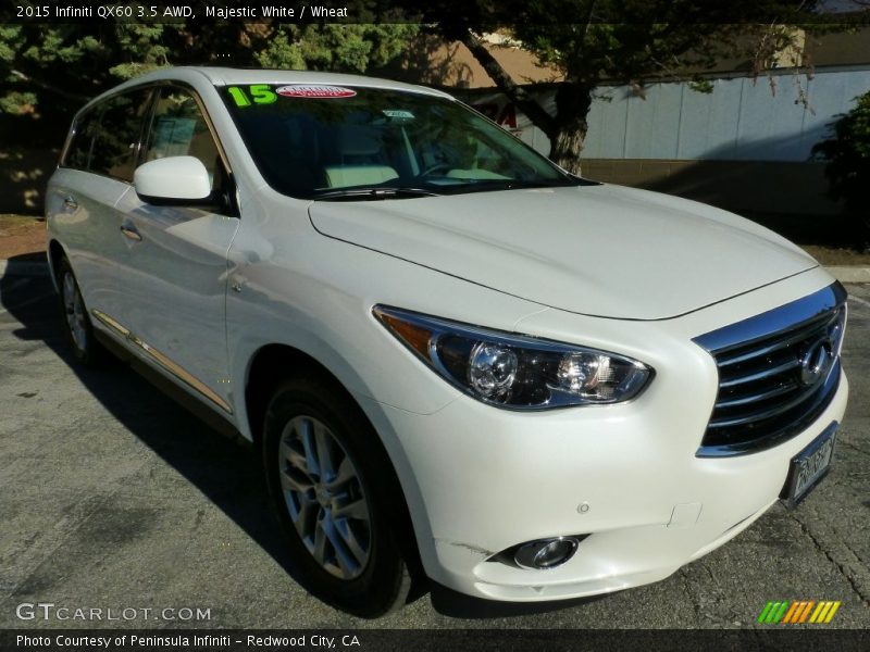 Majestic White / Wheat 2015 Infiniti QX60 3.5 AWD