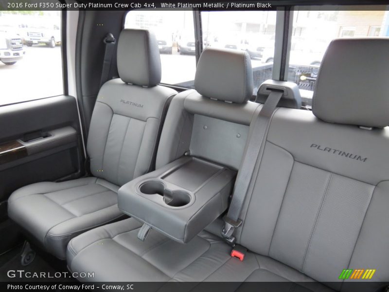 White Platinum Metallic / Platinum Black 2016 Ford F350 Super Duty Platinum Crew Cab 4x4