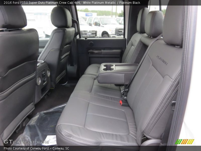 White Platinum Metallic / Platinum Black 2016 Ford F350 Super Duty Platinum Crew Cab 4x4