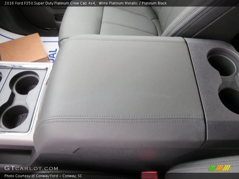 White Platinum Metallic / Platinum Black 2016 Ford F350 Super Duty Platinum Crew Cab 4x4