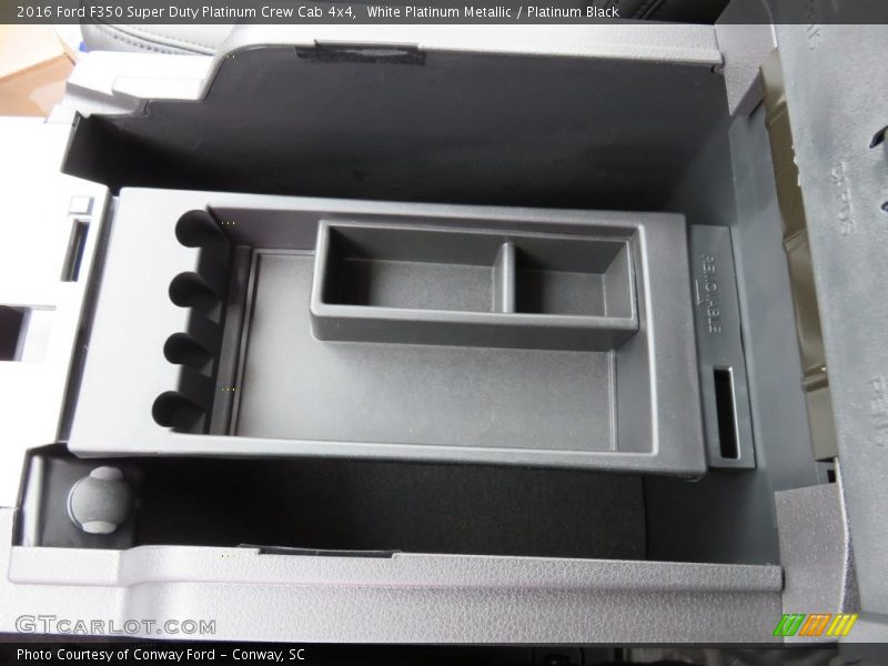 White Platinum Metallic / Platinum Black 2016 Ford F350 Super Duty Platinum Crew Cab 4x4