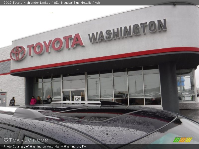 Nautical Blue Metallic / Ash 2012 Toyota Highlander Limited 4WD