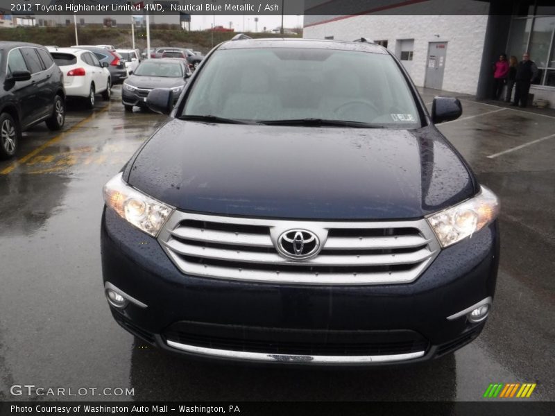 Nautical Blue Metallic / Ash 2012 Toyota Highlander Limited 4WD