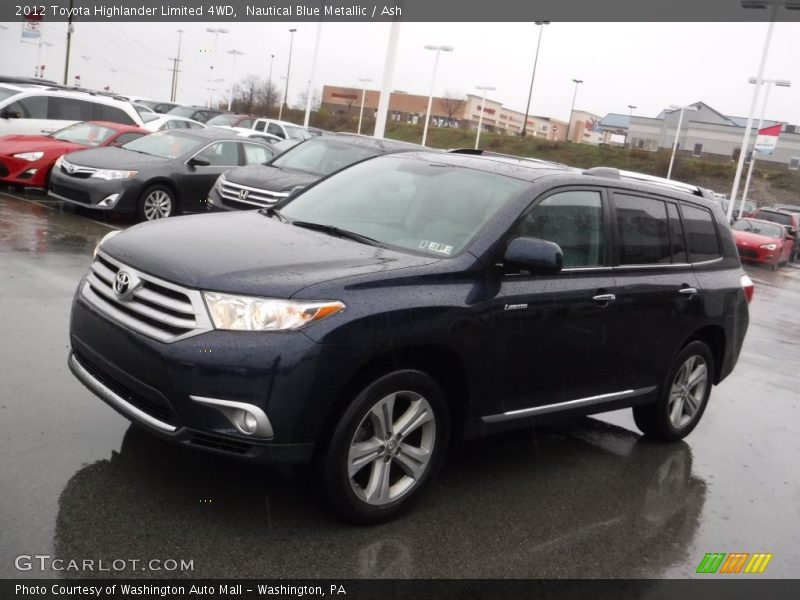 Nautical Blue Metallic / Ash 2012 Toyota Highlander Limited 4WD