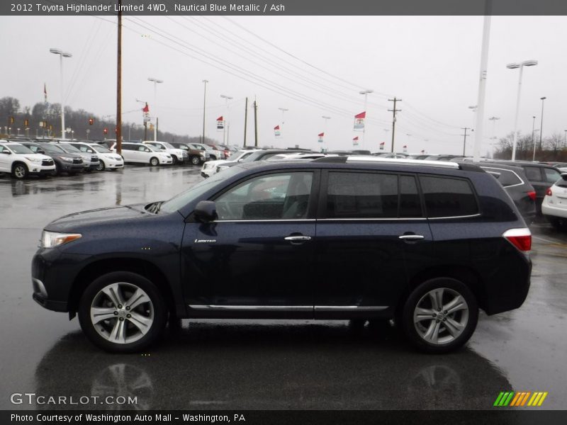 Nautical Blue Metallic / Ash 2012 Toyota Highlander Limited 4WD