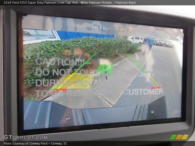 White Platinum Metallic / Platinum Black 2016 Ford F350 Super Duty Platinum Crew Cab 4x4
