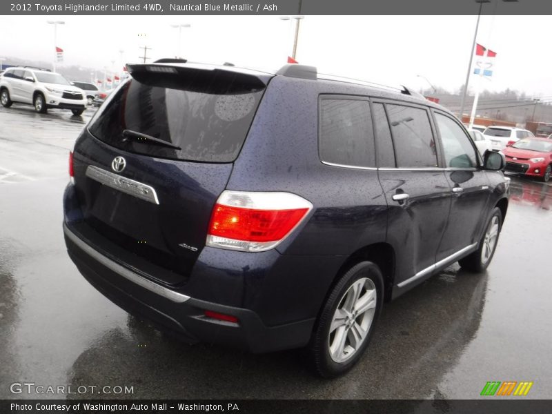 Nautical Blue Metallic / Ash 2012 Toyota Highlander Limited 4WD