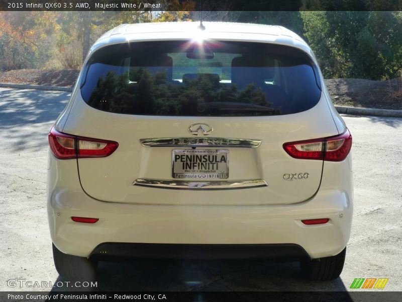 Majestic White / Wheat 2015 Infiniti QX60 3.5 AWD