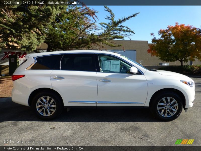 Majestic White / Wheat 2015 Infiniti QX60 3.5 AWD