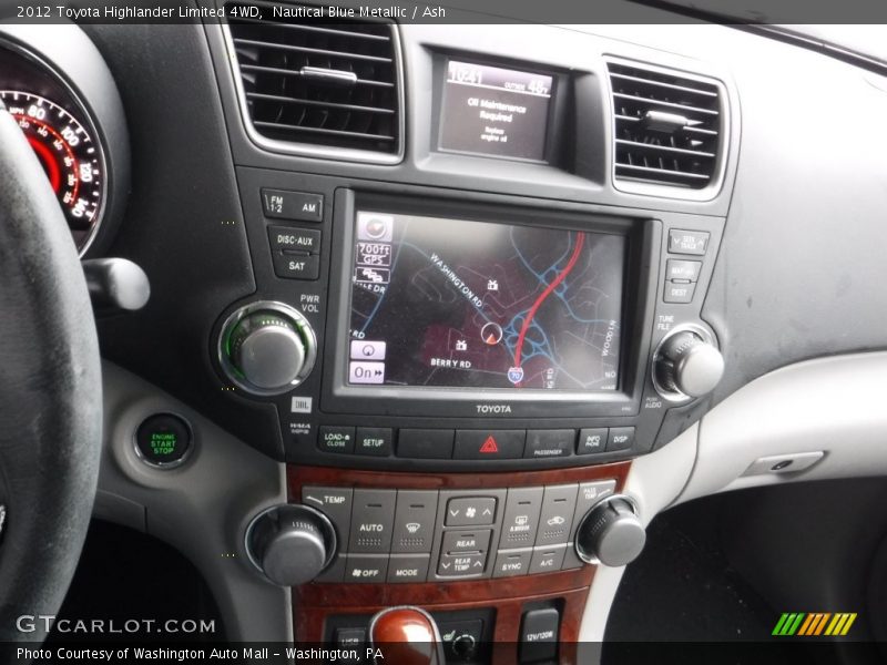 Nautical Blue Metallic / Ash 2012 Toyota Highlander Limited 4WD