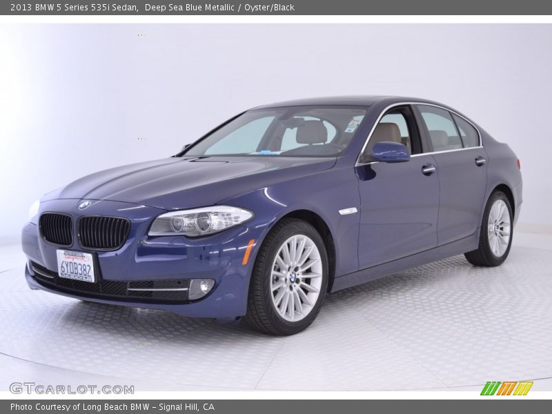 Deep Sea Blue Metallic / Oyster/Black 2013 BMW 5 Series 535i Sedan