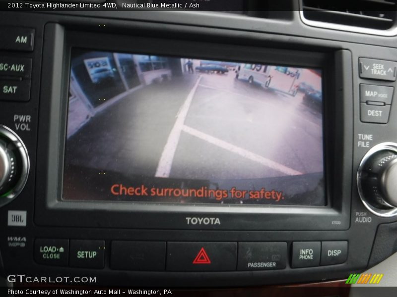 Nautical Blue Metallic / Ash 2012 Toyota Highlander Limited 4WD