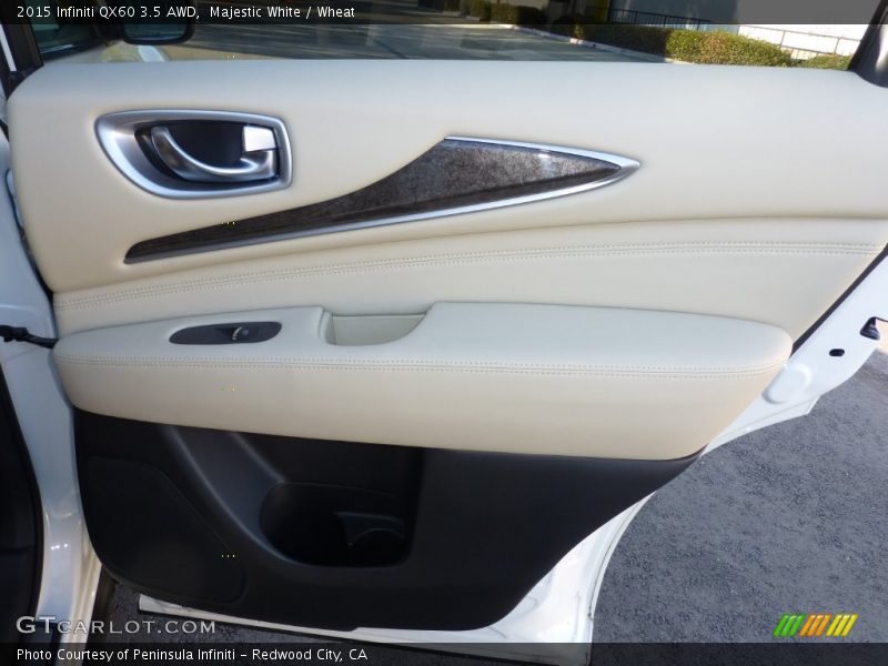 Majestic White / Wheat 2015 Infiniti QX60 3.5 AWD