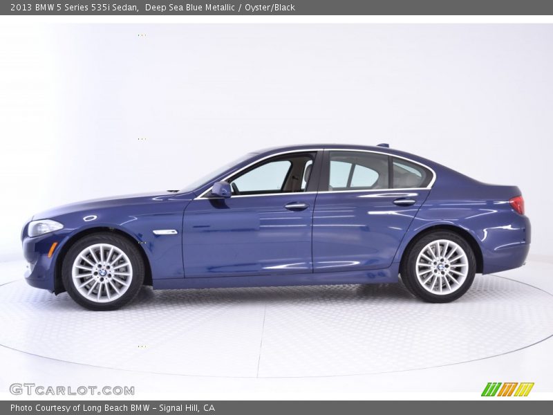 Deep Sea Blue Metallic / Oyster/Black 2013 BMW 5 Series 535i Sedan