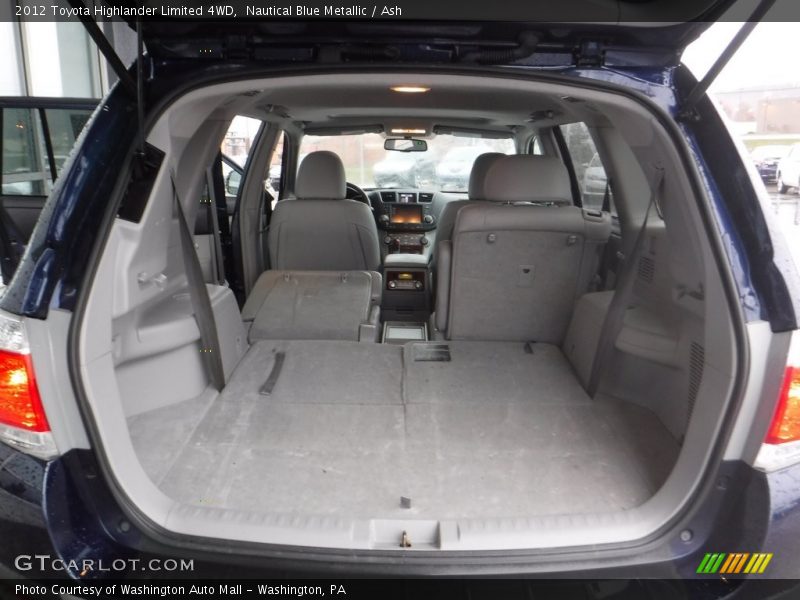 Nautical Blue Metallic / Ash 2012 Toyota Highlander Limited 4WD