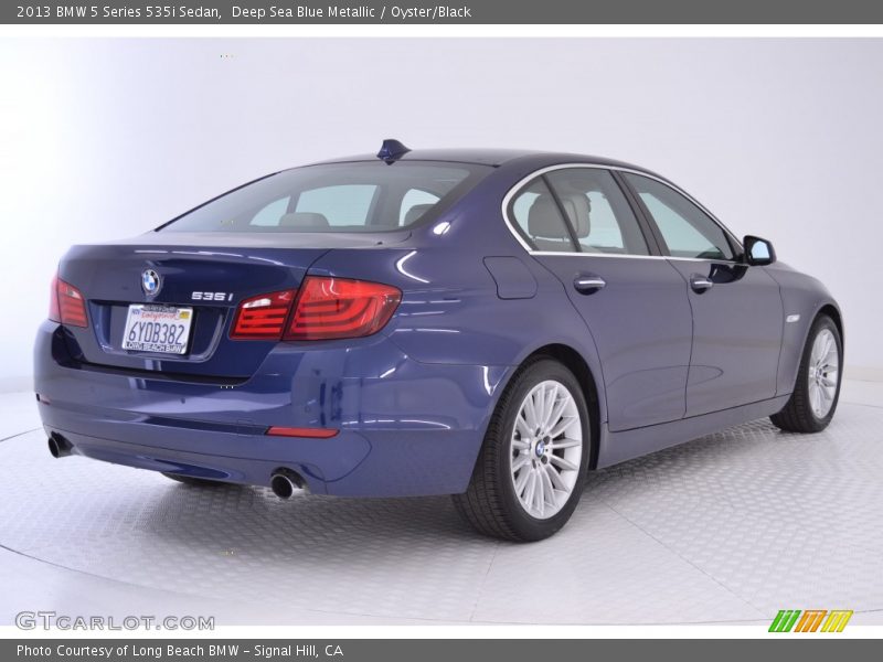 Deep Sea Blue Metallic / Oyster/Black 2013 BMW 5 Series 535i Sedan