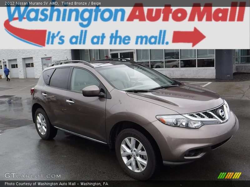 Tinted Bronze / Beige 2012 Nissan Murano SV AWD