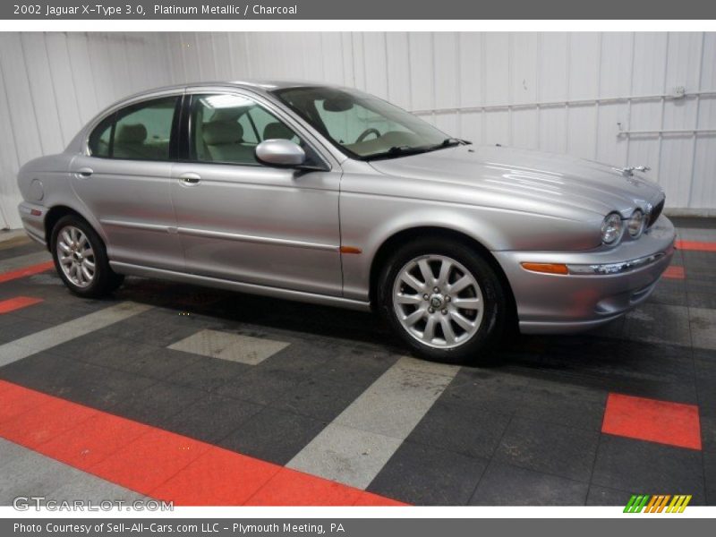 Platinum Metallic / Charcoal 2002 Jaguar X-Type 3.0