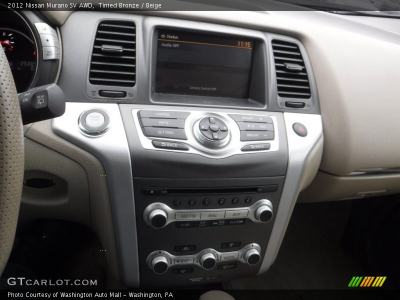 Tinted Bronze / Beige 2012 Nissan Murano SV AWD