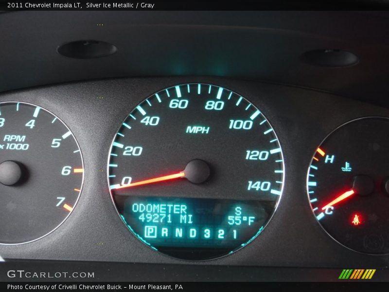 Silver Ice Metallic / Gray 2011 Chevrolet Impala LT