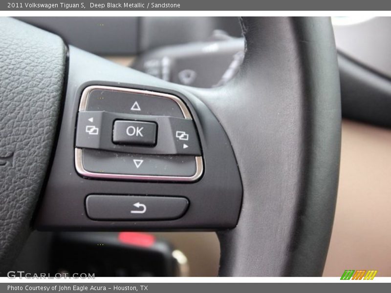 Deep Black Metallic / Sandstone 2011 Volkswagen Tiguan S