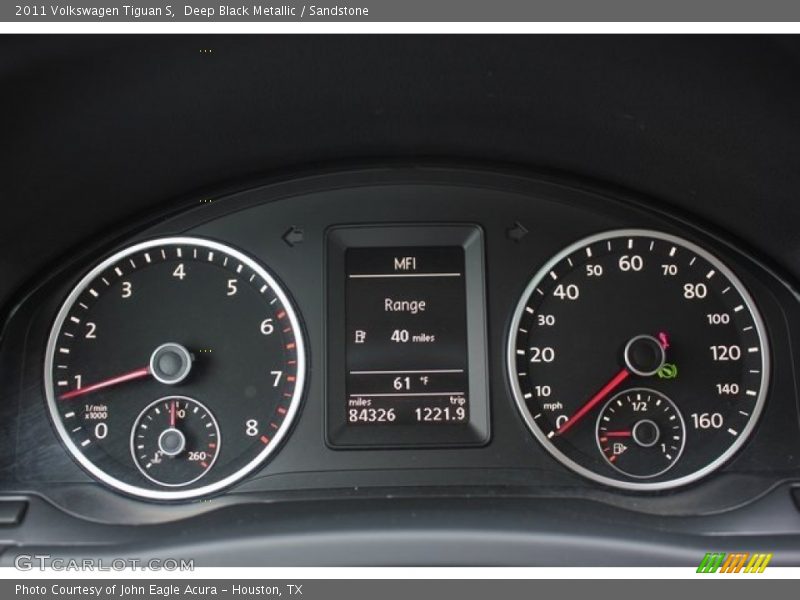 Deep Black Metallic / Sandstone 2011 Volkswagen Tiguan S