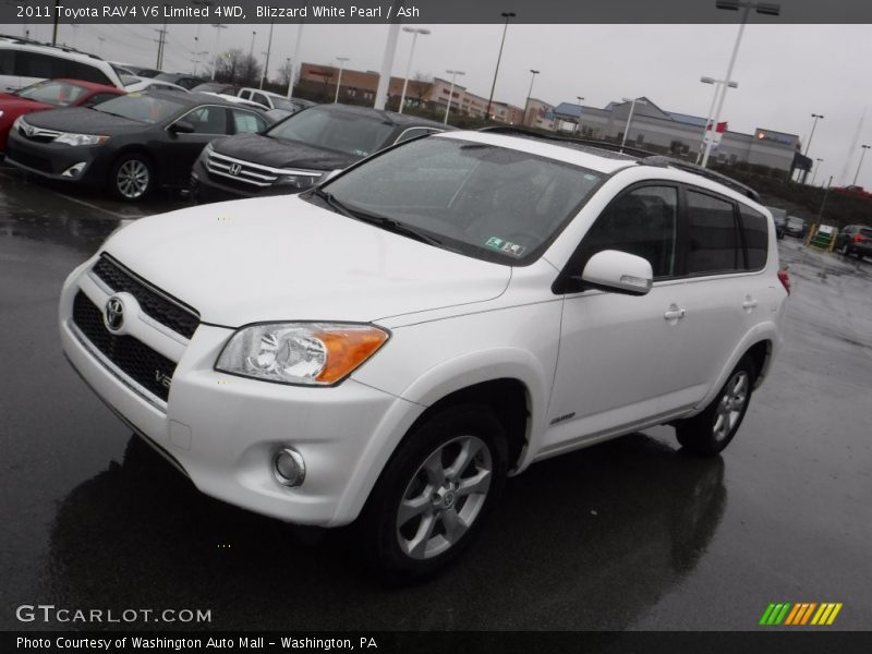 Blizzard White Pearl / Ash 2011 Toyota RAV4 V6 Limited 4WD