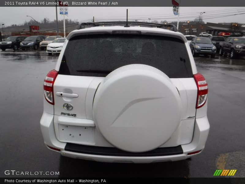 Blizzard White Pearl / Ash 2011 Toyota RAV4 V6 Limited 4WD